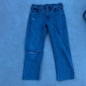 High-Rise Slouchy Straight Jeans